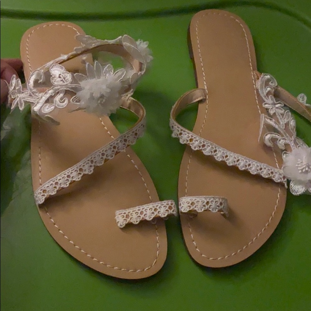 Lace sandals